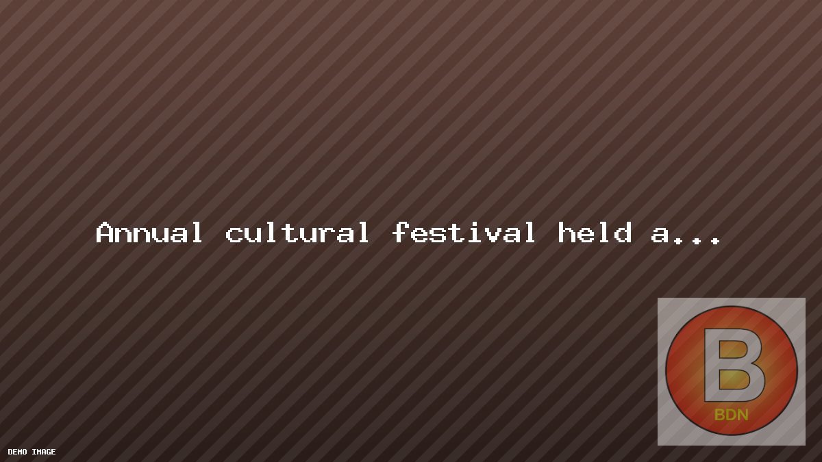 Annual cultural festival held at government college