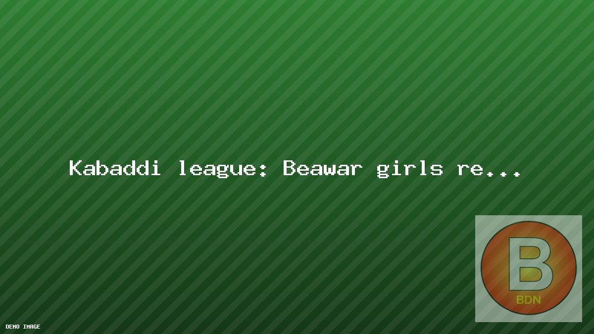 Kabaddi league: Beawar girls reach state final