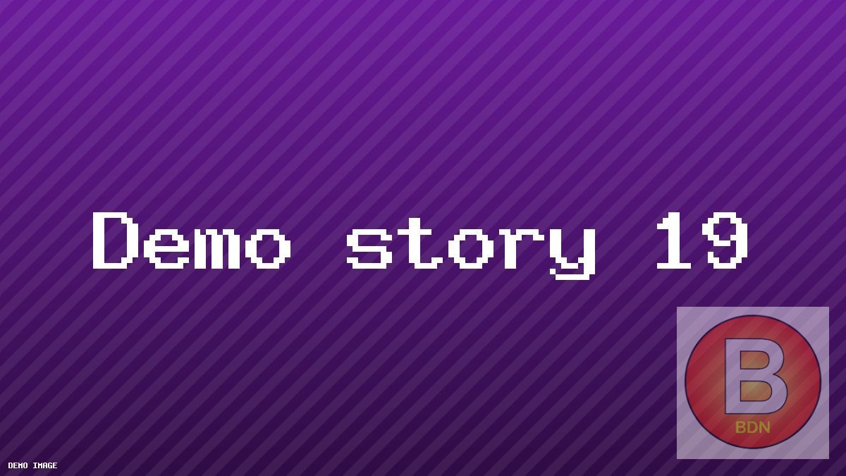 Demo story 19